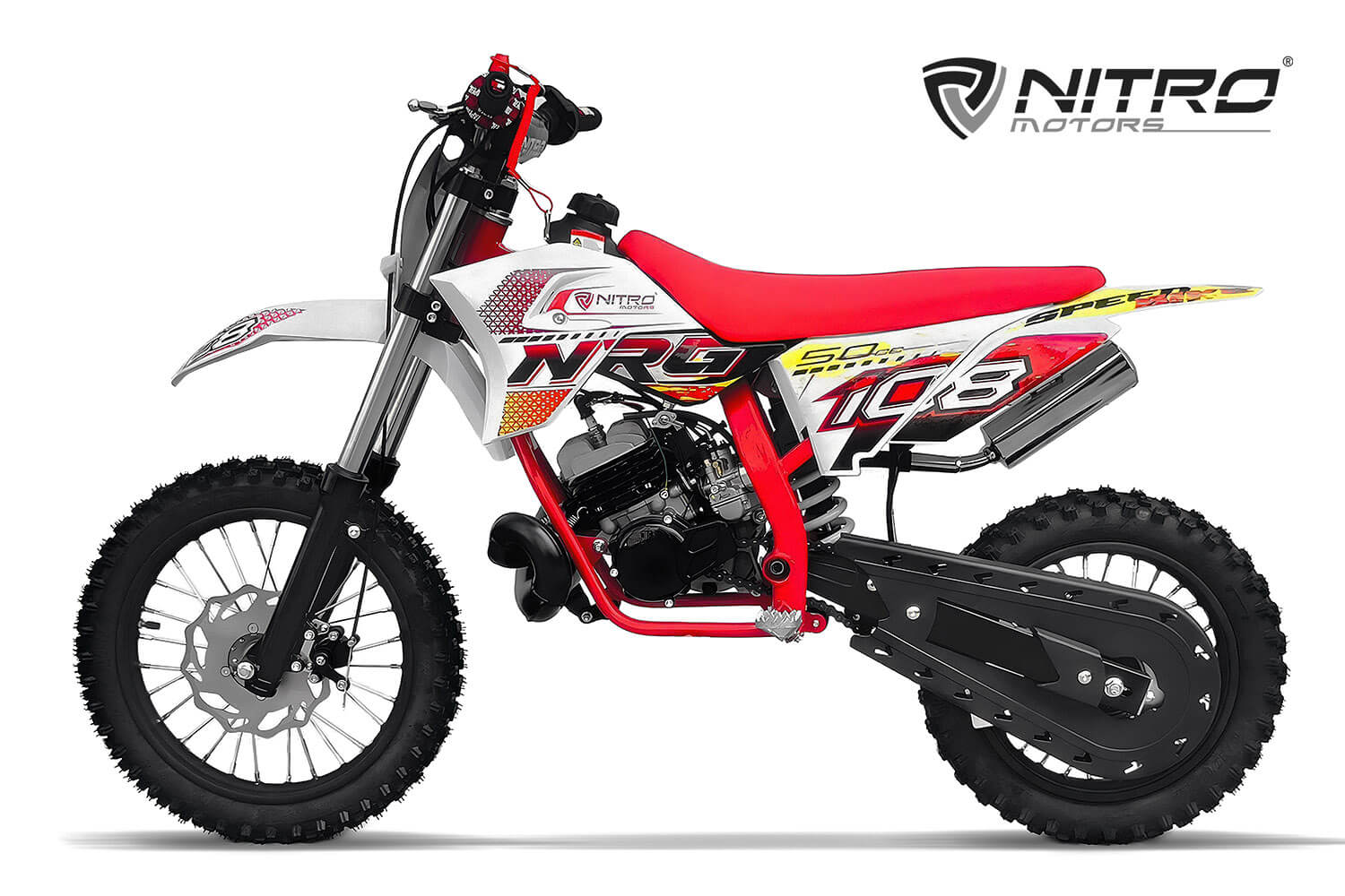 NRG50 50cc Dirt Bike Motorbike Motocross 9HP KTM Replica 14/12" Kick Start